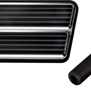 Billet Specialties 199315 Black Anodized Rectangle Street Rod Brake Pedal