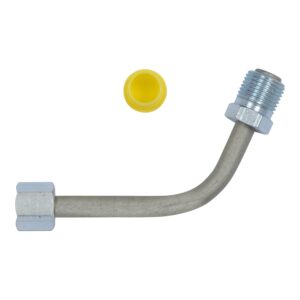 Edelmann 39857 Power Steering Line End Fitting; 5/16 F. SAE x 3/8 M. Inverted Flare   45 degree