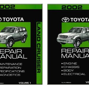bishko automotive literature Shop Service Repair Manual Complete Set for The 2002 Toyota Land Cruiser