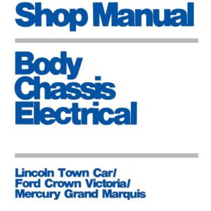bishko automotive literature 1985 Crown Victoria Town Car Grand MarquisShop Service Repair Manual Engine OEM