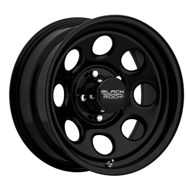 BLACK ROCK 997B SOFT 8 Wheel with Matte (0 x 8. inches /6 x 139 mm,  6 mm Offset)