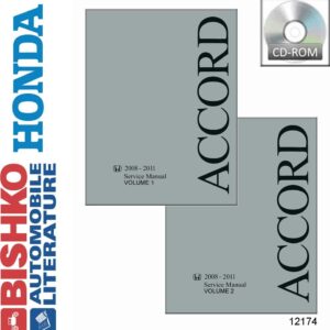 bishko automotive literature   Service Repair Manual CD Engine for The 2008 2009 2010 2011 Honda Accord (4 Cyl Only)