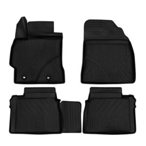 Westin 74 41 51043 Profile Custom Fit Floor Liners Front & 2nd Row fits Toyota Corolla 2016 2018 All Weather Waterproof Heavy Duty Floor Mat