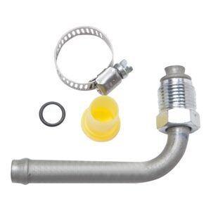 Edelmann 39114 Power Steering Line End Fitting; 3/8 Male O Ring x 3/8 Beaded Tube   90 degree