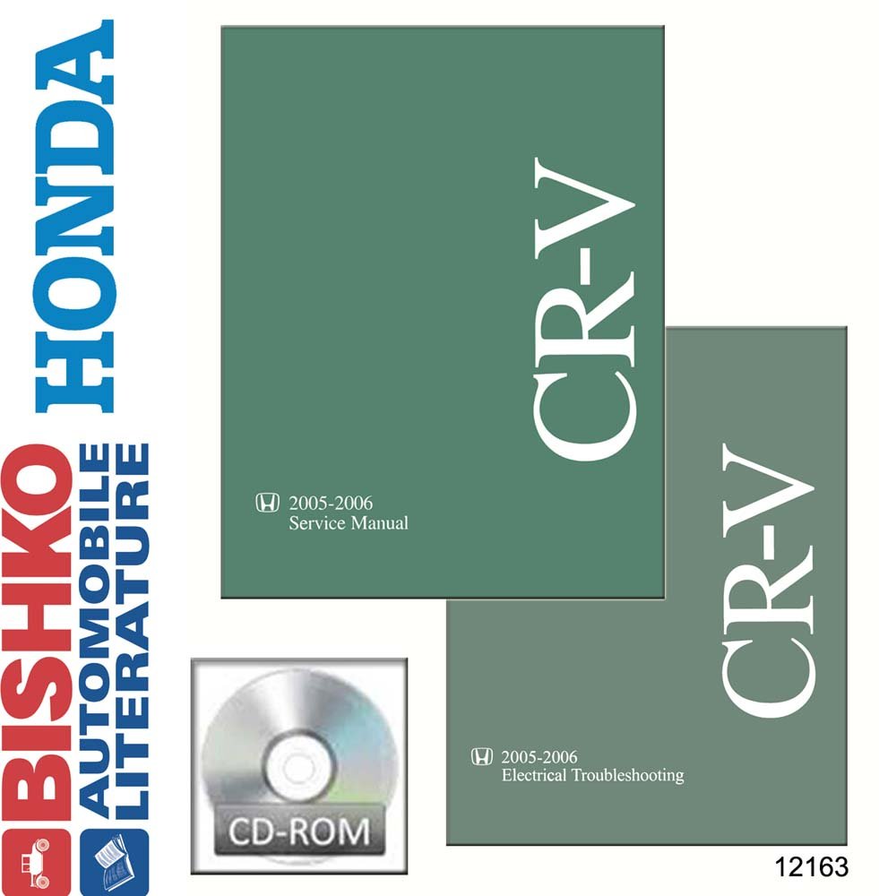 bishko automotive literature Shop Service Repair Manual CD w/ETM Manual OEM for The 2005 2006 Honda CR V