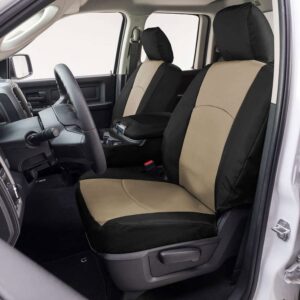 Precision Fit Endura Front Row Seat Covers Tan/Black GTT1092ABENTB