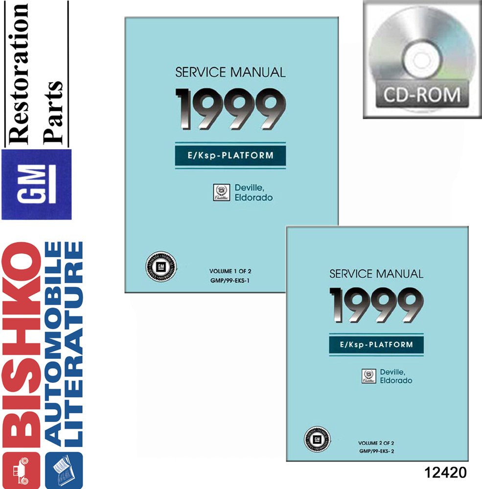 bishko automotive literature Shop Service Repair Manual CD for The 1999 Cadillac Deville Eldorado