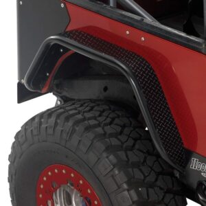 Warrior Products 7322 Rear Tube Flares with Diamond Tread Tops for Jeep YJ Wrangler 87 95