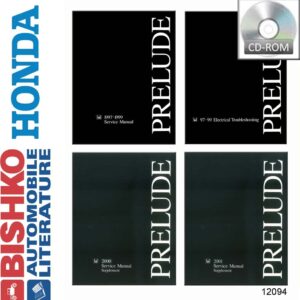 bishko automotive literature   Shop Repair Manual CD w/ETM and 00 01 Supplements for The 1997 1999 2001 Honda Prelude
