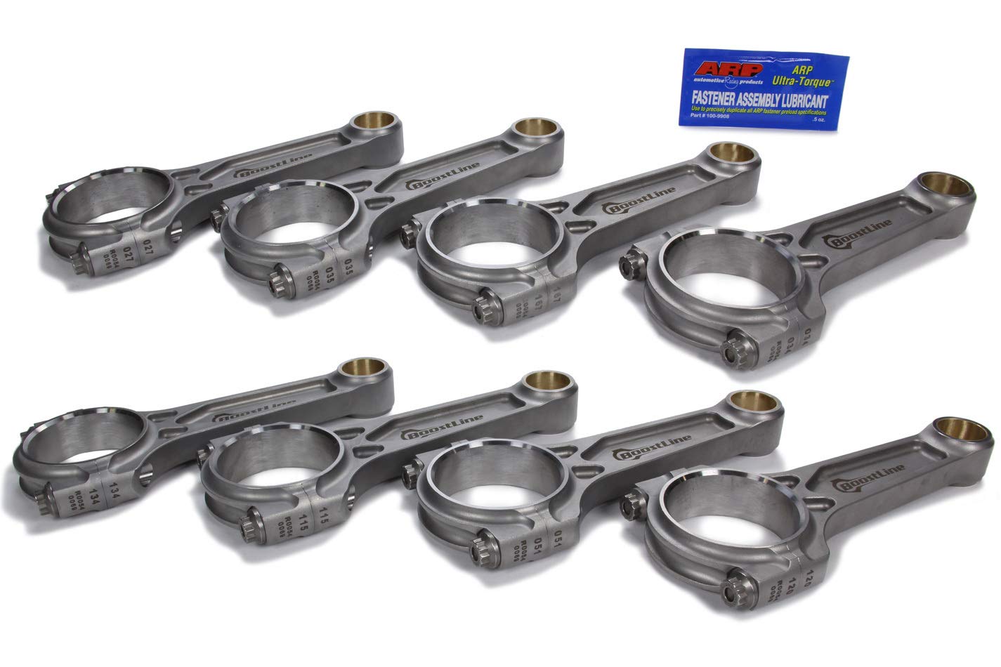 Wiseco Connecting Rod, Boostline, I Beam, 6.385 Long, Bushed, 7/16 in Cap Screws, Forged Steel, Big Block Chevy, Set of 8