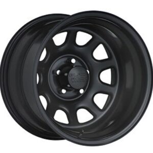 Black Rock D Widow 16x8 Black Wheel / Rim 6x5.5 with a  6mm Offset and a 108.71 Hub Bore. Partnumber 942686042