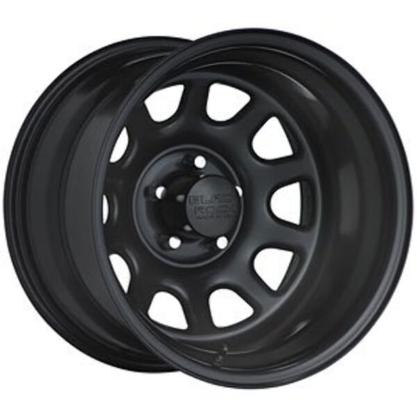 Black Rock D Widow 16x8 Black Wheel / Rim 6x5.5 with a  6mm Offset and a 108.71 Hub Bore. Partnumber 942686042