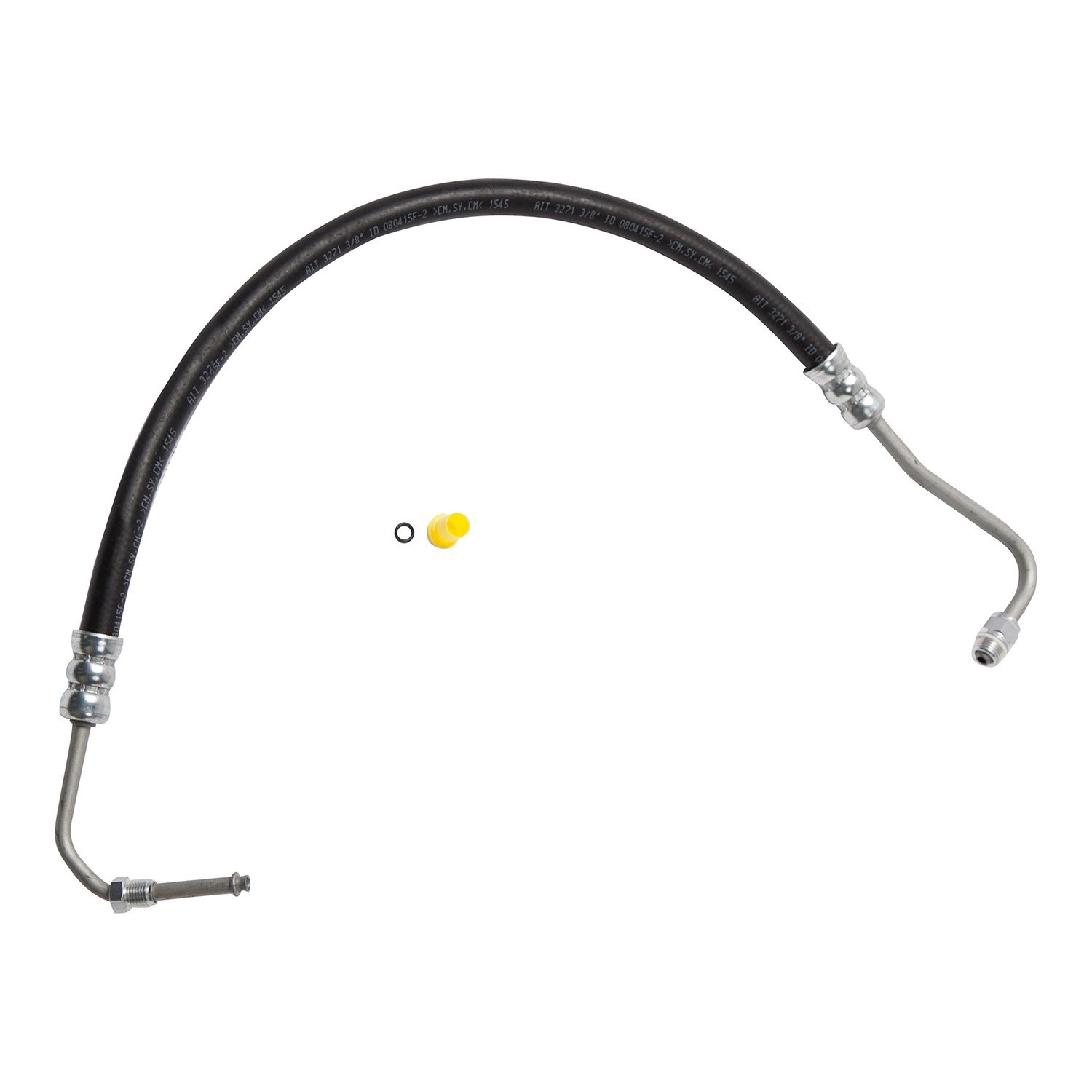 Edelmann 80241 Power Steering Pressure Hose: Replacement for 2004 99 Ford; Excursion, F Series Super Duty Trk, Black