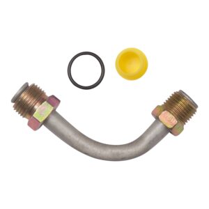 Edelmann 39198 Power Steering Line End Fitting; 3/8 M x 7/16 M Inverted Flare   90 degree