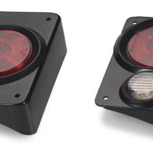 Warrior Products 2980 Steel Tail Lights with Stop Light Cutouts for Jeep JK 07 10