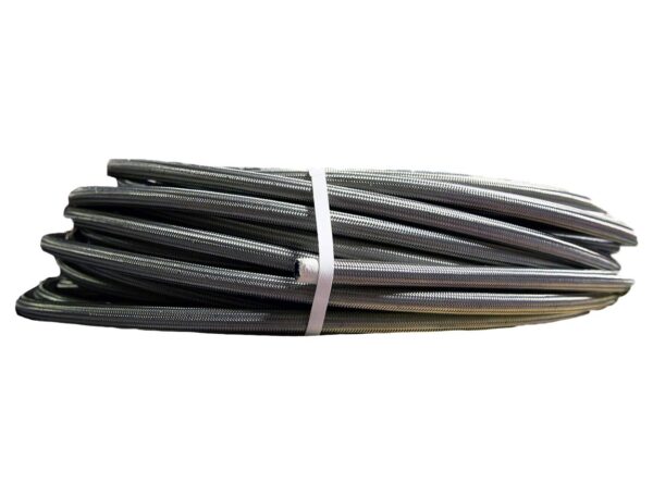 Aeromotive 15314 Stainless Steel Braided PTFE Coated Fuel Line, AN 12 x 12'