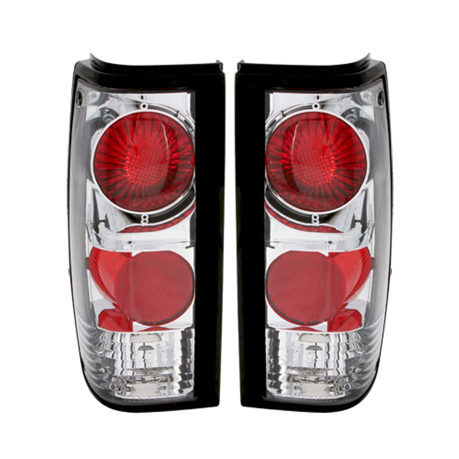 Anzo USA 211029 Chevrolet S10 Chrome Tail Light Assembly (Sold in Pairs)