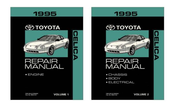 bishko automotive literature 1995 Toyota Celica Shop Service Repair Manual Book Engine Drivetrain OEM