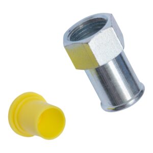 Edelmann 39853 Power Steering Line End Fitting/Hose Connector   5/8" Straight
