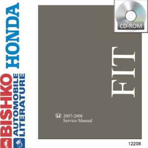 bishko automotive literature   Shop Service Repair Manual CD Engine Drivetrain Electrical for The 2007 2008 Honda Fit