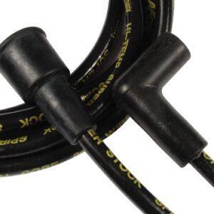 ACCEL 5044K Spark Plug Wires   8mm Super Stock Spiral CUST BK