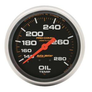 Auto Meter 5443 Pro Comp Liquid Filled Mechanical Oil Temperature Gauge