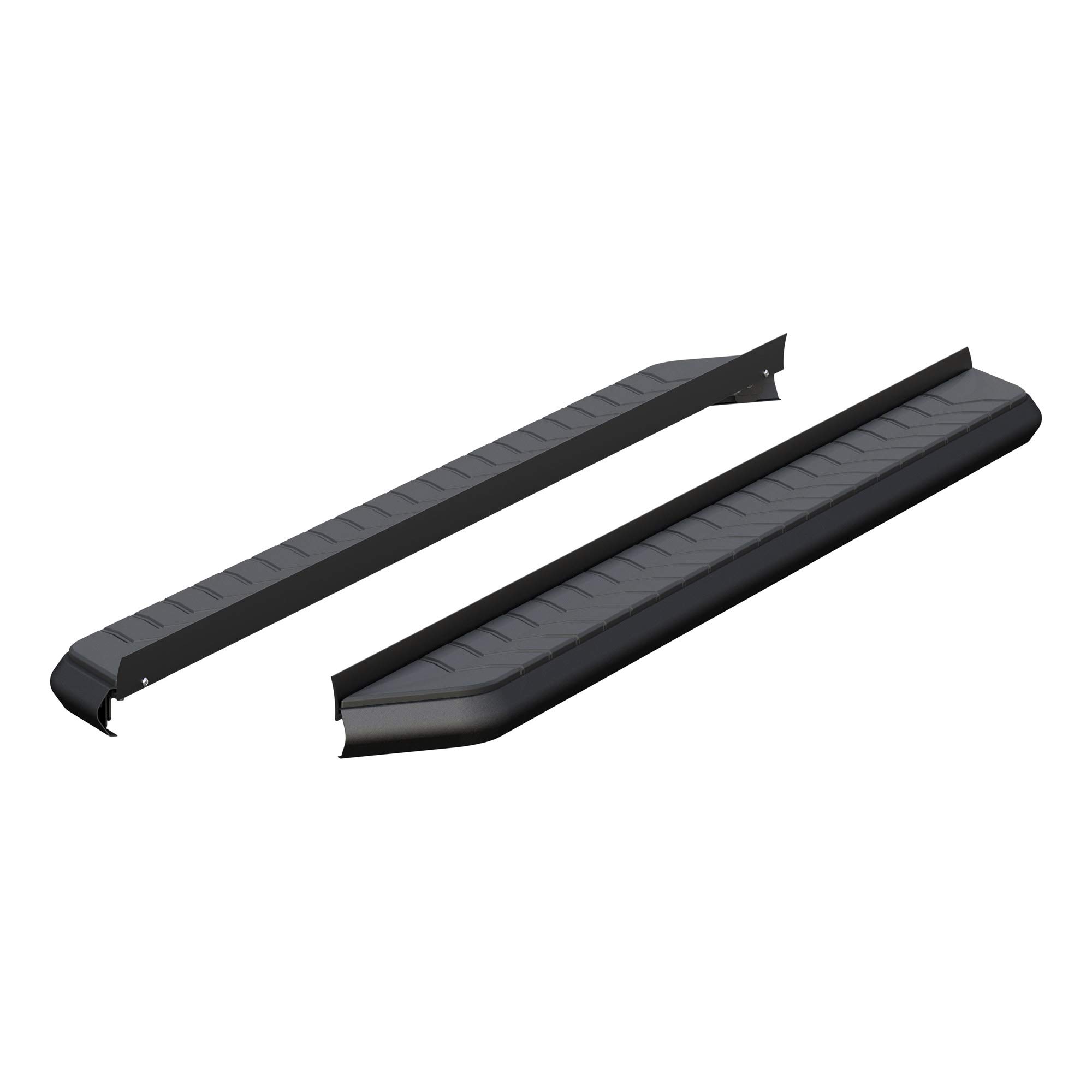 ARIES 2051976 AeroTread 76 Inch Black Stainless Steel SUV Running Boards, Brackets Sold Separately