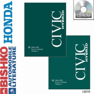bishko automotive literature Shop Service Repair Manual CD Engine OEM for 2006 2007 2008 2009 Honda Civic Hybrid