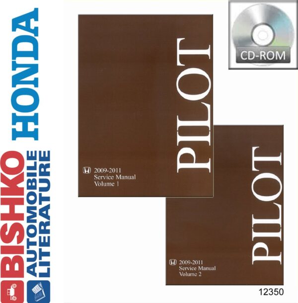bishko automotive literature   Shop Service Repair Manual CD Engine Wiring OEM for The 2009 2010 2011 Honda Pilot