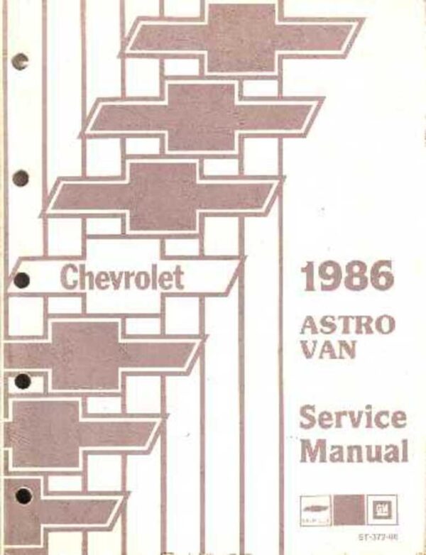 bishko automotive literature 1986 Chevy Astro Van Shop Service Repair Manual Engine Drivetrain Book OEM