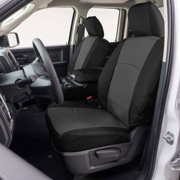Precision Fit Endura Front Row Seat Covers Charcoal/Black GTT1092ABENCB