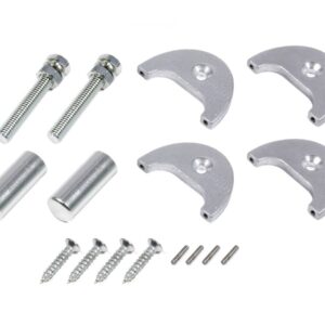 AutoLoc Power Accessories 9825 Billet Knob Set With Plates For Bear Claw Latches