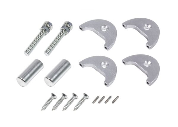 AutoLoc Power Accessories 9825 Billet Knob Set With Plates For Bear Claw Latches