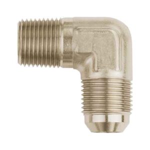Aeroquip FBM2613 90 deg. Male AN To Pipe Adapter  06AN Male 1/8 in. Pipe Size Steel Bulk Packaged 90 deg. Male AN To Pipe Adapter
