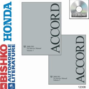 bishko automotive literature   Shop Service Repair Manual CD Engine OEM for The 2008 2009 2010 2011 Honda Accord V6