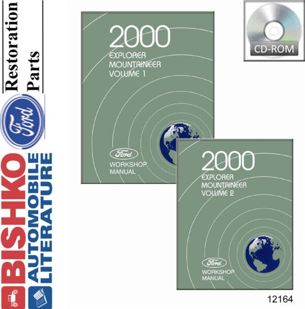 bishko automotive literature Shop Service Repair Manual CD Engine for 2000 Ford Explorer & Mercury Mountaineer