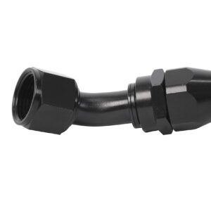 Aeromotive 15360 Black Anodized Hose End for PTFE Coated Fuel Line, AN 12, 45ï¿½ï¿½ï¿½ï¿½ï¿½ï¿½