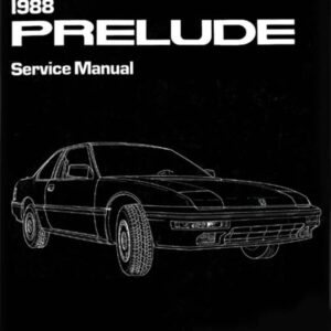 bishko automotive literature Shop Service Repair Manual Engine Drivetrain Electrical Body for The 1988 Honda Prelude