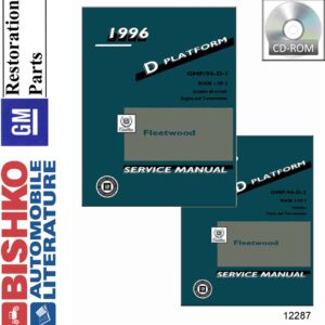 bishko automotive literature Shop Service Repair Manual CD for The 1996 Cadillac Fleetwood