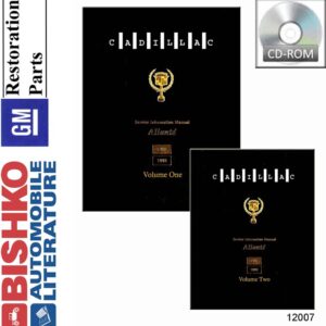 bishko automotive literature Shop Service Repair Manual CD for The 1991 1992 Cadillac Allante