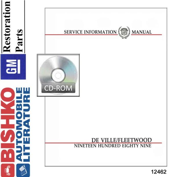 bishko automotive literature Shop Service Repair Manual CD for The 1989 Cadillac Deville Fleetwood