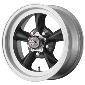 American Racing Vintage VN105D 15X7 5X4.75 S BLK MACH  6MM   VN1055761BUS