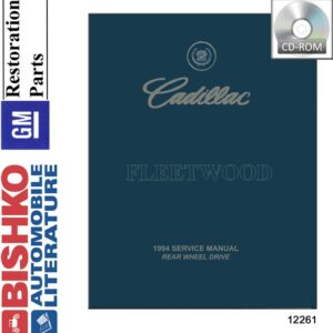 bishko automotive literature Shop Service Repair Manual CD for The 1994 Cadillac Fleetwood