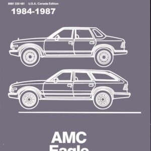 bishko automotive literature 1984 1985 1986 1987 AMC Eagle Shop Service Repair Manual Engine Drivetrain OEM
