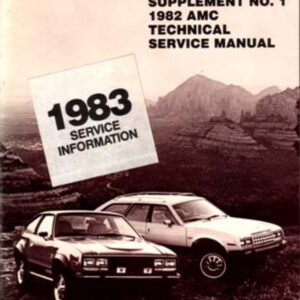bishko automotive literature 1982 1983 AMC Spirit Concord Eagle Shop Service Repair Manual Engine Drivetrain