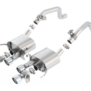 BORLA 11856 Axle Back Performance Exhaust System for 2014 2019 Chevrolet Corvette (C7) 6.2L V8 Automatic/Manual Transmission With AFM Valves With NPP Valves. EXC. Grand Sport With Manual Transmission