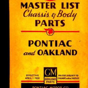 bishko automotive literature 1929 1932 1933 1934 1935 Pontiac Parts Numbers List Guide Interchange Factory