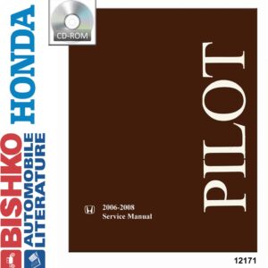 TSCTBA Moptrek terature   Shop Service Repair Manual CD Engine Electrical OEM for The 2006 2007 2008 Honda Pilot
