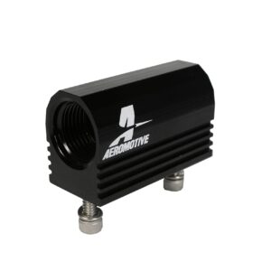 Aeromotive 15115 Fuel Rail Pressure Sensor Adapter Log for Ford 4.6L, 2005 2006 ( 08 AN Inlet/Outlet)