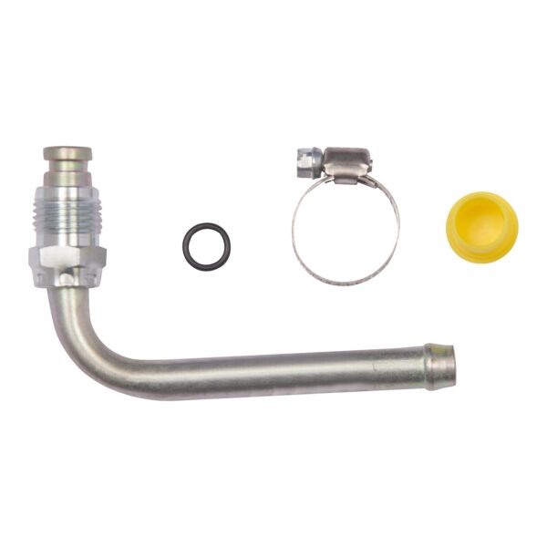 Edelmann 39100 Power Steering Line End Fitting; 3/8 Swivel O Ring x 3/8 Beaded Tube   90 degree